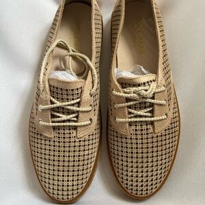 Cole Haan Tan Woven Flats